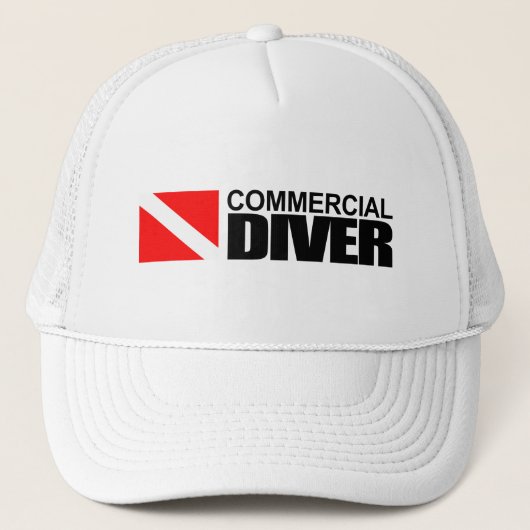 Commerciële duiker trucker pet (Voorkant)
