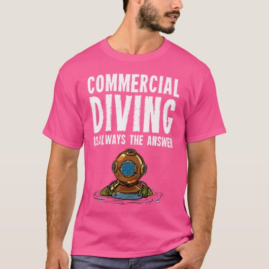 Commerciële duikvlucht t-shirt (Voorkant)