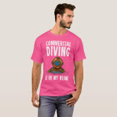 Commerciële duikvlucht t-shirt (Voorkant volledig)
