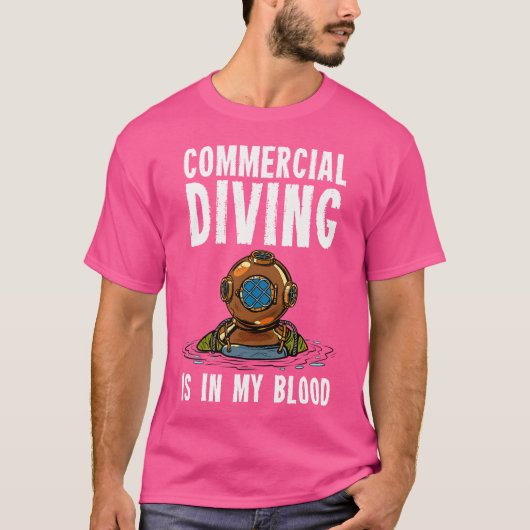 Commerciële duikvlucht t-shirt (Voorkant)