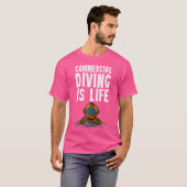 Commerciële duikvlucht t-shirt (Voorkant volledig)