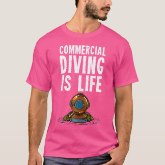 Commerciële duikvlucht t-shirt
