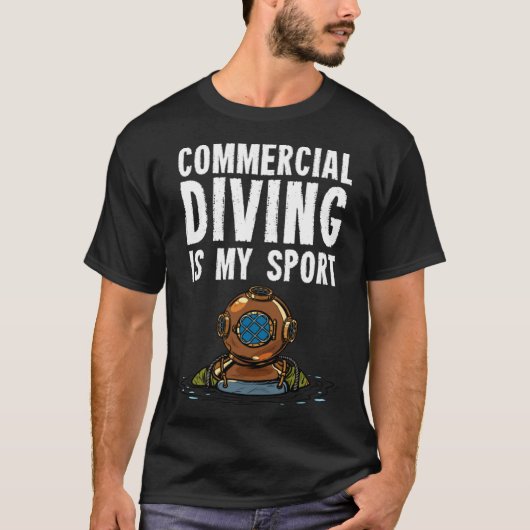 Commerciële duikvlucht t-shirt (Voorkant)