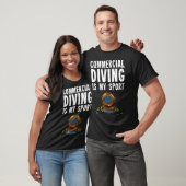 Commerciële duikvlucht t-shirt (Unisex)