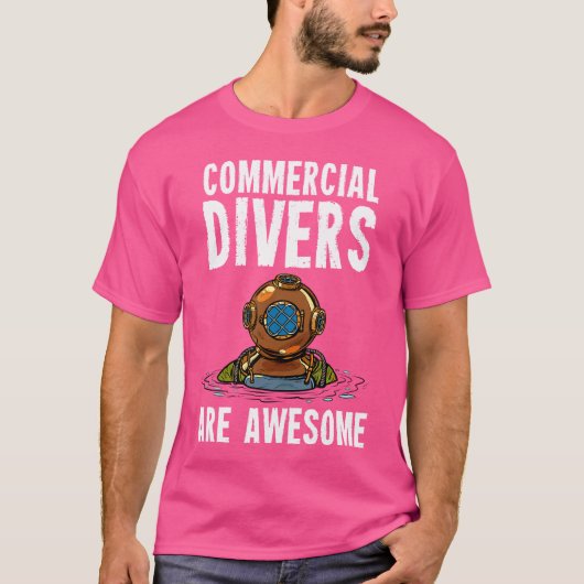 Commerciële duikvlucht t-shirt (Voorkant)