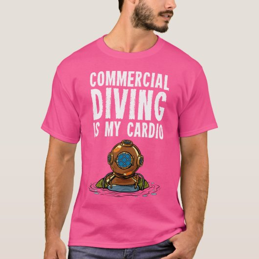 Commerciële duikvlucht t-shirt (Voorkant)