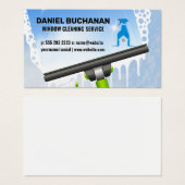 Commerciële en Home Window Cleaners Visitekaartje (Voorkant /achterkant)