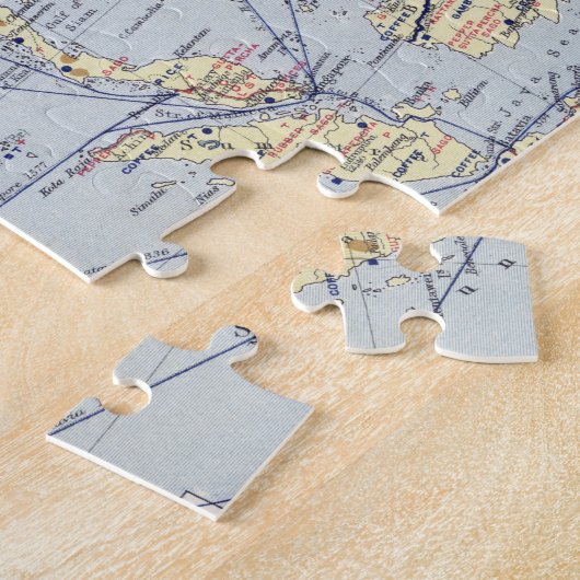 Commerciële handelsroutes | Zuid-Azië Legpuzzel (Zijkant)