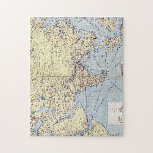 Commerciële handelsroutes | Zuid-Azië Legpuzzel (Verticaal)