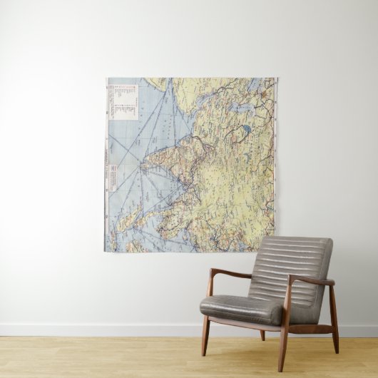 Commerciële handelsroutes | Zuid-Azië Wandkleed (In Situ (horizontaal))