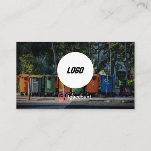 Commerciële Junk Verwijdering Modern Visitekaartje (Achterkant)