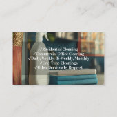 Commerciële Kantoor schoonmaakdienst Huishouding Visitekaartje (Achterkant)