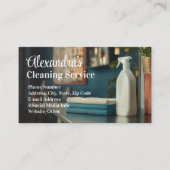 Commerciële Kantoor schoonmaakdienst Huishouding Visitekaartje (Voorkant)