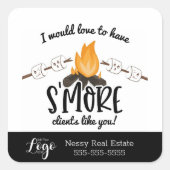 commerciële kerstcadeautjes voor meer klanten vierkante sticker (Voorkant)