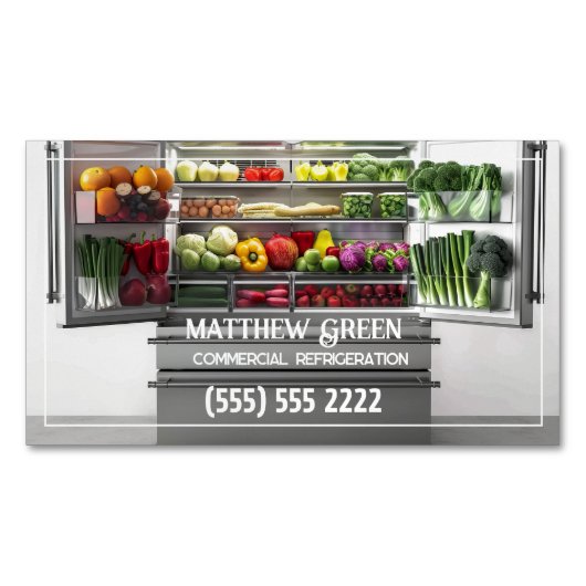 Commerciële Koeling Magnetisch Visitekaartje (Voorkant)