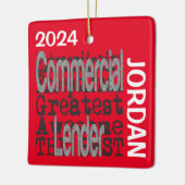 Commerciële kredietverlener Extraordinaire CUSTOM Keramisch Ornament (Links)
