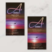 Commerciële luchtvaart visitekaartje (Voorkant / Achterkant)