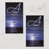 Commerciële luchtvaart visitekaartje (Voorkant / Achterkant)