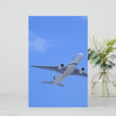 Commerciële luchtvaartmaatschappij briefpapier (Staand voorkant)