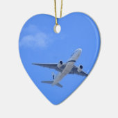 Commerciële luchtvaartmaatschappij keramisch ornament (Links)