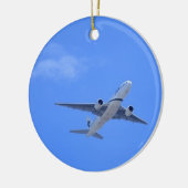 Commerciële luchtvaartmaatschappij keramisch ornament (Links)