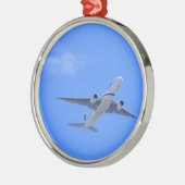 Commerciële luchtvaartmaatschappij metalen ornament (Links)