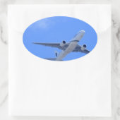 Commerciële luchtvaartmaatschappij ovale sticker (Tas)