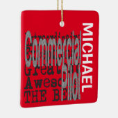 Commerciële piloot Extraordinaire CUSTOM Keramisch Ornament (Rechts)