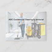 Commerciële reiniging en aniotorial visitekaartje (Voorkant)