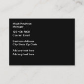 Commerciële reiniging en aniotorial visitekaartje (Achterkant)