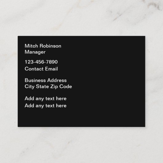 Commerciële reiniging en aniotorial visitekaartje (Achterkant)