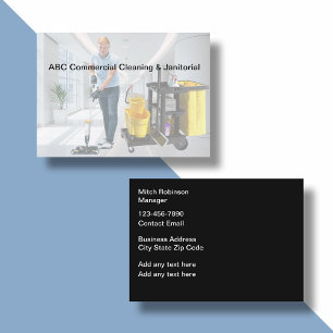 Commerciële reiniging en aniotorial visitekaartje