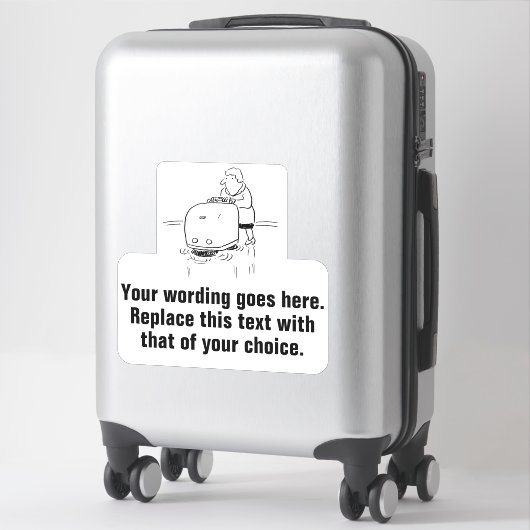 Commerciële reiniging en reiniging sticker (Koffer)