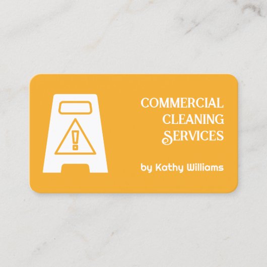 Commerciële reiniging visitekaartje (Voorkant)