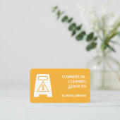 Commerciële reiniging visitekaartje (Staand voorkant)