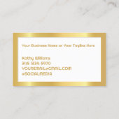 Commerciële reiniging visitekaartje (Achterkant)