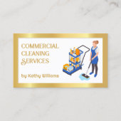 Commerciële reiniging visitekaartje (Voorkant)