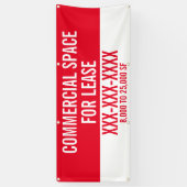 Commerciële ruimte aanpassen voor huurafdichtingsb spandoek (Verticaal)