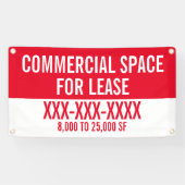 Commerciële ruimte aanpassen voor huurafdichtingsb spandoek (Horizontaal)