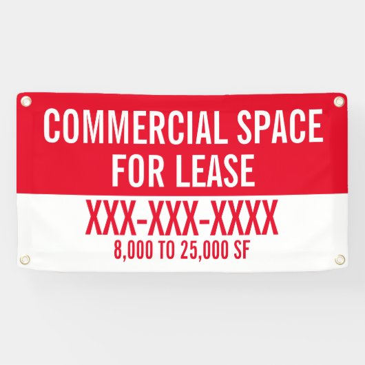 Commerciële ruimte aanpassen voor huurafdichtingsb spandoek (Horizontaal)