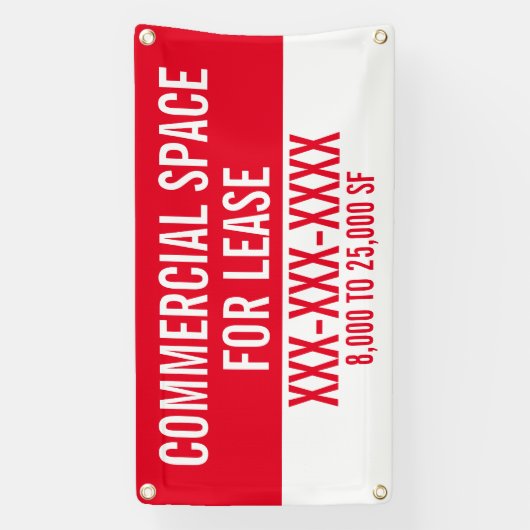 Commerciële ruimte aanpassen voor huurafdichtingsb spandoek (Verticaal)