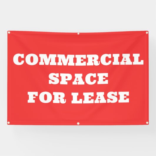 Commerciële ruimte voor Lease Banner (Horizontaal)