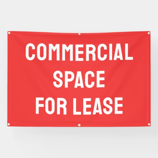 Commerciële ruimte voor Lease Banner (Horizontaal)