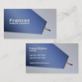 Commerciële schoonmaakbeurten visitekaartjes (Voorkant / Achterkant)