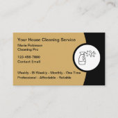 commerciële schoonmaakdienst voor woningen visitekaartje (Voorkant)
