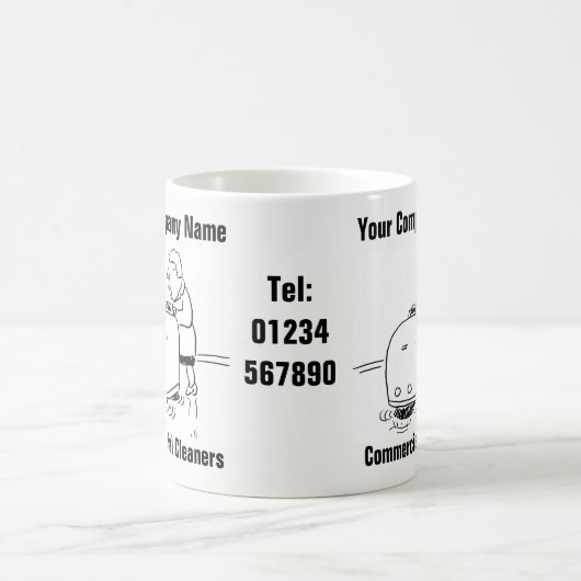 Commerciële schoonmaakdiensten koffiemok (Center)