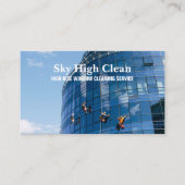 Commerciële Skyscraper High Rise Window Cleaning Visitekaartje (Voorkant)