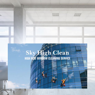 Commerciële Skyscraper High Rise Window Cleaning Visitekaartje