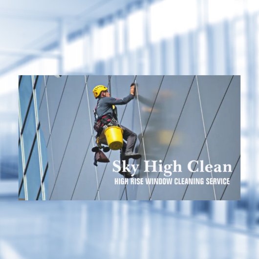 Commerciële Skyscraper High Rise Window Cleaning Visitekaartje