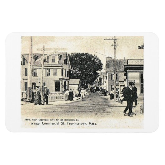 Commerciële St., Provincetown,  Briefkaart Magneet (Horizontaal)